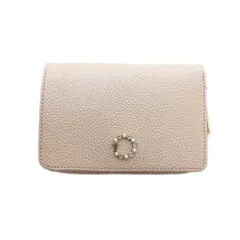 ランバン LANVIN 二つ折り財布 ウォレット ロゴ レザー ラウンドファスナー ピンク ■GY11 /MQ