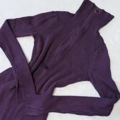 BCBGMAXAZRIA タイト ゴージ ハーフジップ ニット