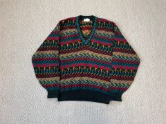 60s Gentry Shops チルデンニット Vネック オリーブ クリケット - メルカリ