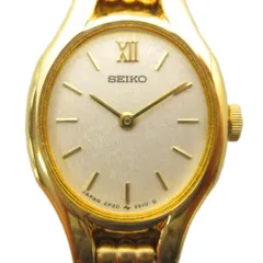 セイコー SEIKO 2P20-6230 腕時計 ウォッチ クォーツ ラウンド 白文字盤 ゴールド色 ■GY18 /MQ