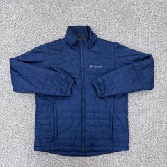Columbia中綿フーディージャケット ネイビー XL - メルカリ