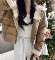 人気✨ダントン インナーダウン ロング 34 S相当 パープル 紫