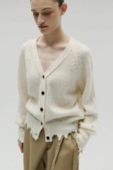 メゾンドドルチェ ニュイ カーディガン ホワイト nuit cardigan - メルカリ