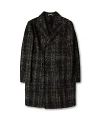 ヘボ Hevo ソン・スンホン CHECK ウール アルパカ モヘア Italy FW ポロ コート2のサムネイル