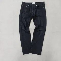 実寸確認 SANDRO ブラック デニム パンツ 0319Yのサムネイル