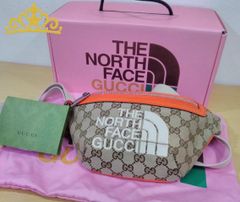 美品　GUCCI×THE NORTH FACE　ボディバッグ　ポーチ　95 Gucci x North Face Bum Bag - Vintasje