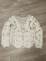GRACE CONTINENTAL 刺繍 レース スカラップ ポンチョ風トップス - メルカリ