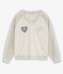 ハグユアースキン パッチ Vネック ラグラン Tシャツ アイボリー - メルカリ