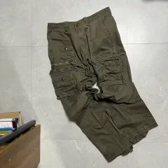 XL Abercrombie アバクロンビー OG ヴィンテージ カーキ カーゴ ズボンのサムネイル