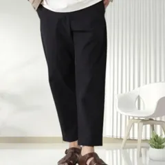 メンズ ストレッチイージーパンツ 2WAYモーションテック アンクル丈 ウエストゴム ブラック/ネイビー/ベージュ