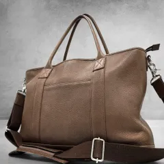 TRION トライオン 本革 レザー トートバッグ 2way A4収納 ビジネスバッグ 大容量 ブラウン メンズ レディース TRION Leather Tote Bag 2way Brown A4 Business Large Capacity 2785のサムネイル