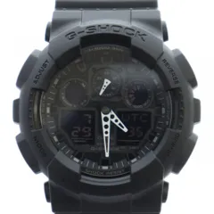 カシオジーショック CASIO G-SHOCK GA-100 腕時計 ウォッチ クォーツ カレンダー付き ロゴ アナデジ 黒 ブラック ■GY18 /MQ