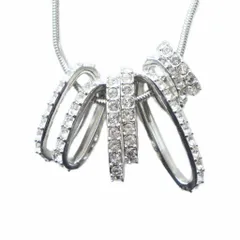 スワロフスキー SWAROVSKI ネックレス アクセサリー ペンダント ラインストーン シルバー色 ■GY11 /MQ