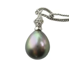MAJORICA マジョリカ ネックレス アクセサリー ペンダント フェイクパール ラインストーン Silver925 シルバー色 ■GY05 /MQ