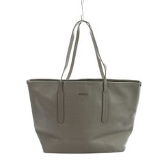 FURLA フルラ グレー トートバッグ クロコダイル型押し - メルカリ