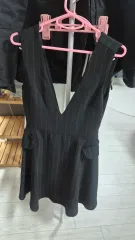 ブラック ストライプ ミニ ONE PIECE