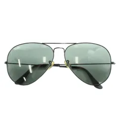 レイバン RAY BAN 眼鏡 サングラス メタルフレーム カラーレンズ ティアドロップ ロゴ 62□14 黒 ブラック /XZ ■GY18