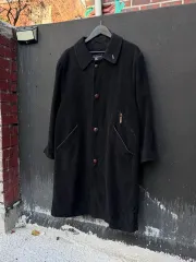90s Burberrys バーバリー ボタンアップ シングル ウール コート