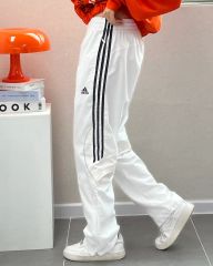 日本未発売モデルM⭐️新品 adidas ダンスウーブンパンツ リボン