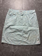 極美品 Christian Dior トロッター デニムスカート ガリアーノ期 1ロゴ
