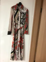 マッシモ ドゥッティ ベイズリー ロング シャツワンピース マキシドレス エスニック ホシ シック ヒッピーのサムネイル
