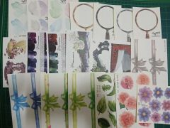 鬼の花嫁 白彼岸花モチーフミラーとオリジナルロゴステッカー セット