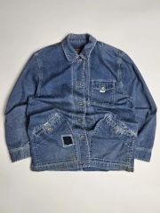 Papas パパス デニムジャケット ワニ革パッチ 刺繍ロゴ 48 - メルカリ