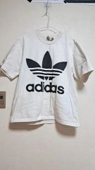 超希少・デサント製】90s adidas ビンテージ トレフォイル Tシャツ