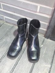buffalo bobs leather heel boots hedi y2k - メルカリ