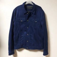 EMPORIO ARMANI ベロア デニムジャケット ネイビー 50 - メルカリ