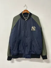 MLB ニューヨーク・ヤンキース 野球 アウター ネイビー/カーキ Lのサムネイル