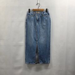 IENA woadblue 別注 デニム シンチバック スリット マキシスカート