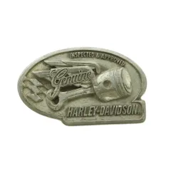 ハーレーダビッドソン HARLEY DAVIDSON バックル ロゴ 刻印 USA製 シルバーカラー /MI ■GY11