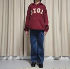 ユニセックス) O!Oi バーガンディ WHO フーディーTシャツのサムネイル