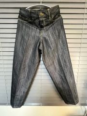 AW95 issey miyake デニム ジッパー フレア パンツ - メルカリ