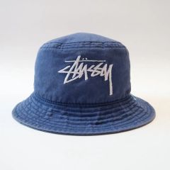 stussy hat 90年代 旧タグ 紺タグ バケハ L/XL - メルカリ