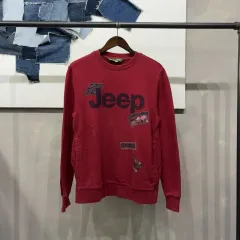 (95) ジープ カジュアル ヴィンテージ プリンティング スウェット 長袖Tシャツのサムネイル