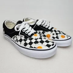 VANS ヴァンズ エラ デイジー チェッカーボード レディース スニーカー (240mm)のサムネイル