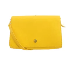 トリーバーチ TORY BURCH ショルダーバッグ 斜めがけ ダブルTロゴ レザー 黄 イエロー ■GY11 /MQ