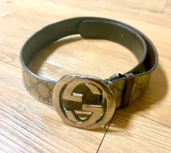 グッチ 正規品 レディース GG ロゴ PVC ベルト