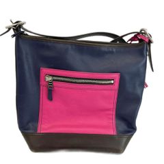 コーチ レガシー カラーブロックレザー ダッフル ショルダーバッグ COACH - コーチ レガシー カラーブロック ダッフル ショルダーバッグ