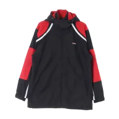 FILA フィラ オーバーサイズ フード バイカラー キルティング ジャケットのサムネイル