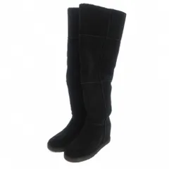 アグ UGG Classic Femme OTK ロングブーツ ムートン スエード 25cm 黒 ブラック 1104610 /FF ■GY19