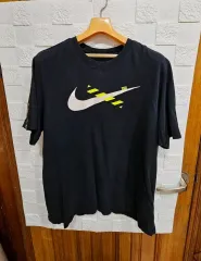 ナイキ ブラック スウッシュ 半袖 Tシャツ 2XL
