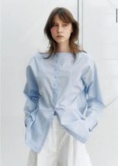rihka cotton linen lawn sheer shirt - メルカリ