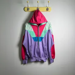 90's adidas オールドスクール ヴィンテージ COLOR ブロック トラック ジャケット
