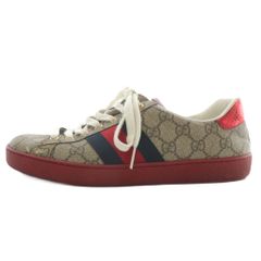 美品】グッチ スニーカー エース シェリーライン GGスプリーム 花柄