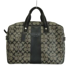 ✨良品 COACH コーチ ビジネスバッグ シグネチャー PVC ブリーフケース