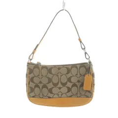 コーチ COACH 6094 ハンドバッグ キャンバス レザー シグネチャー ロゴ 茶 ブラウン ■GY18 /MQ
