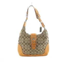 コーチ COACH 6824 トートバッグ ハンド キャンバス レザー ロゴ シグネチャー 茶 ブラウン ■GY11 /MQ